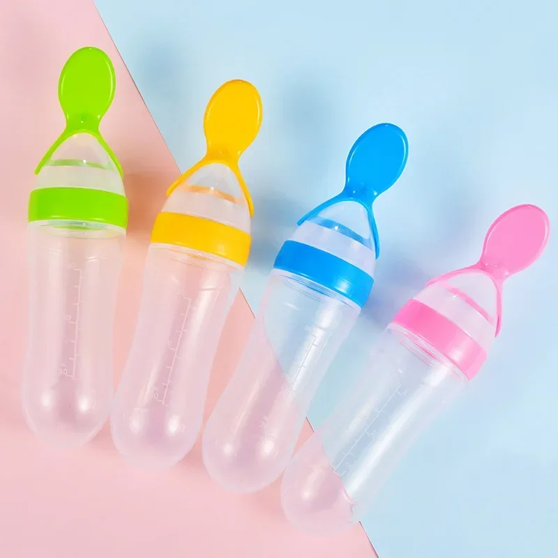 安全なベビー哺乳瓶スプーンミルクボトルベビートレーニングフィ - Baby Food Jar のレビューと価格