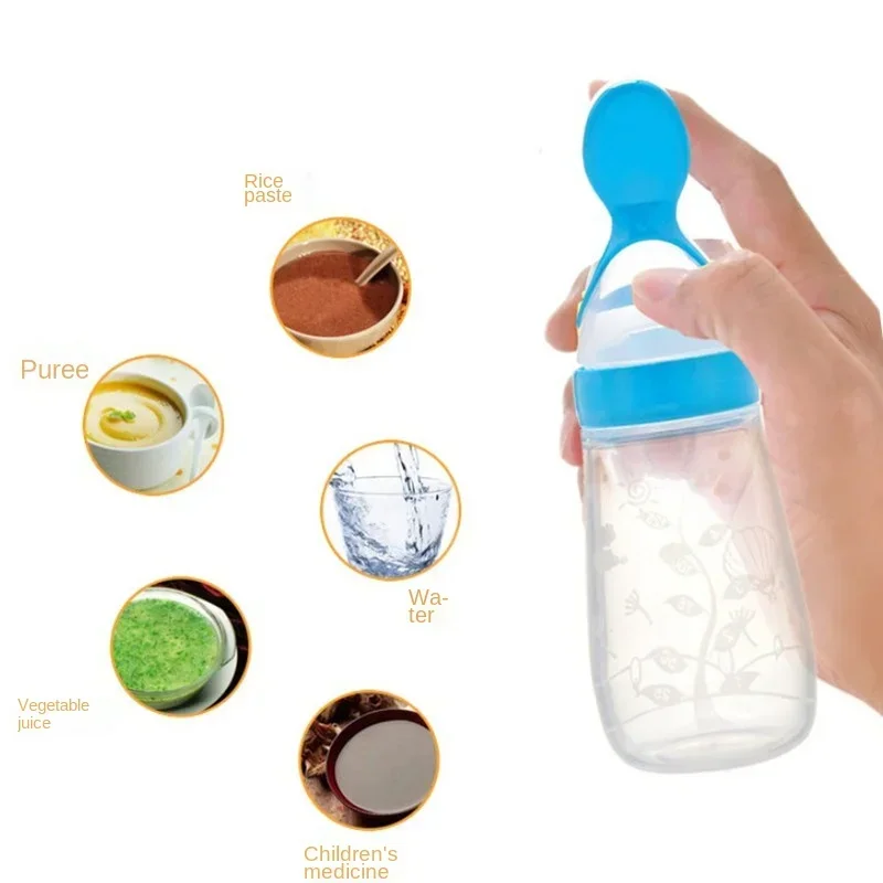安全なベビー哺乳瓶スプーンミルクボトルベビートレーニングフィ - Baby Food Jar のレビューと価格
