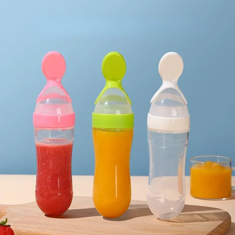 安全なベビー哺乳瓶スプーンミルクボトルベビートレーニングフィ - Baby Food Jar のレビューと価格