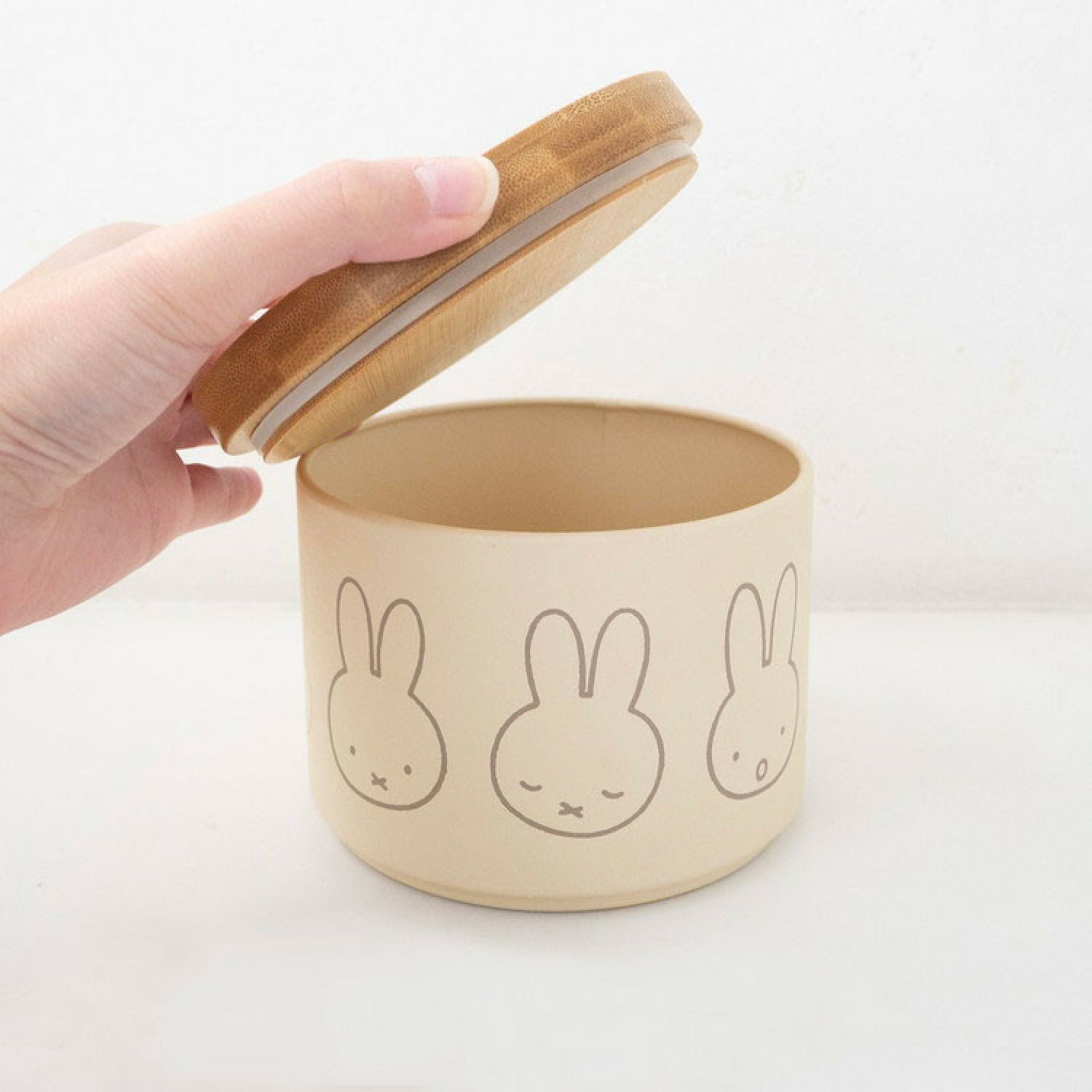 かわいい漫画ミッフィー金属製密封保存瓶天然竹製蓋付き気密食品 - First Food Jar のレビューと価格