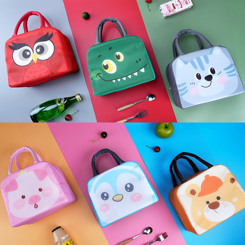 子供のための漫画のクーラーランチバッグ,アルミサーマル,オッ - Baby Food Container のレビューと価格