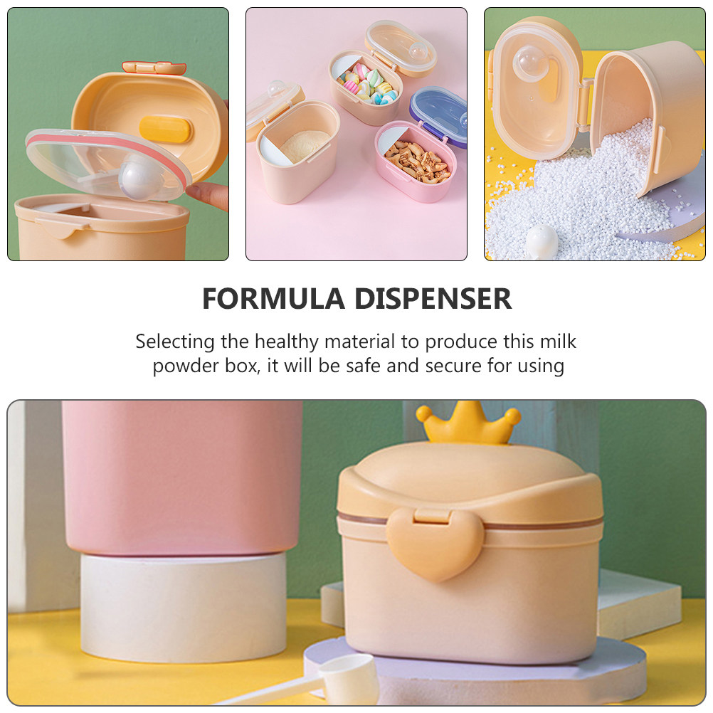粉ミルク容器、分離式スプーン付き、丸い穴のデザインで正確な計 - Baby Food For Travelling のレビューと価格