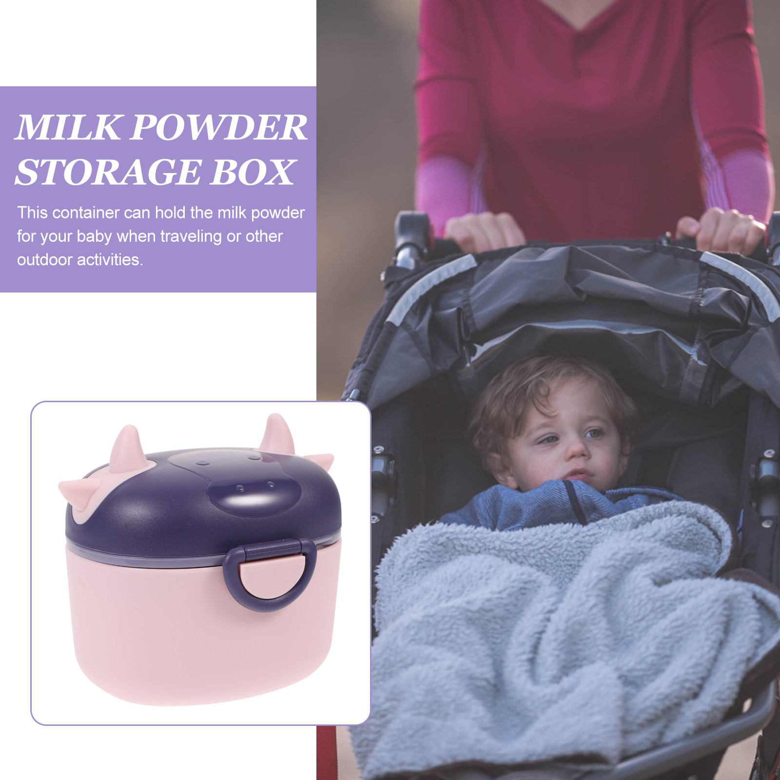 粉ミルク保存容器、携帯用二重構造、スプーン付き、離乳食ボック - Baby Food For Travelling のレビューと価格