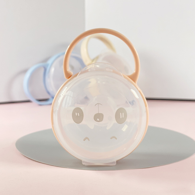 新しいベビーおしゃぶり用クリア防塵ケース、ハンドル付きのかわ - Baby Food Container のレビューと価格