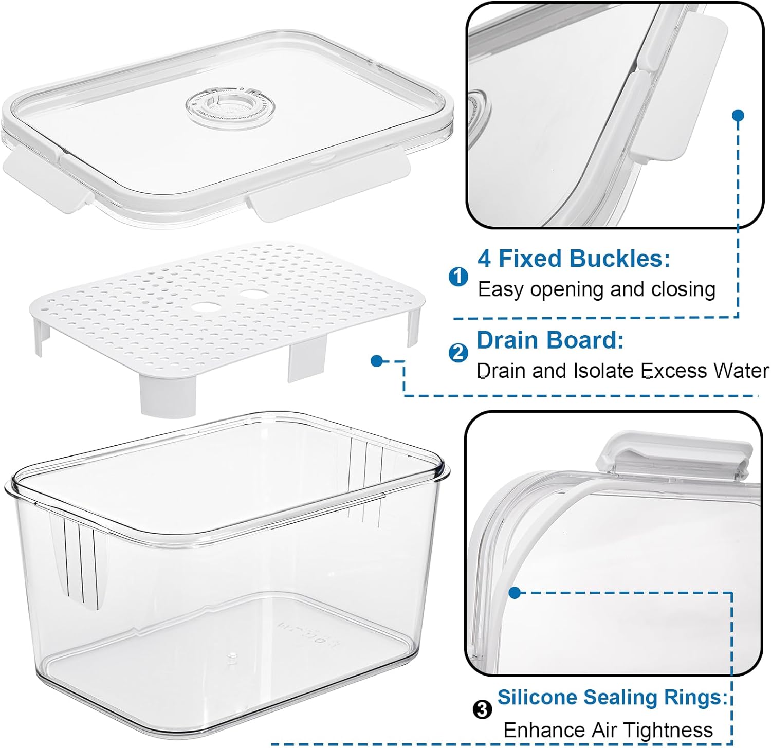 蓋付き気密ブレッドボックス 時間記録パンブレッドキーパー キ - Baby Food Containers Glass のレビューと価格