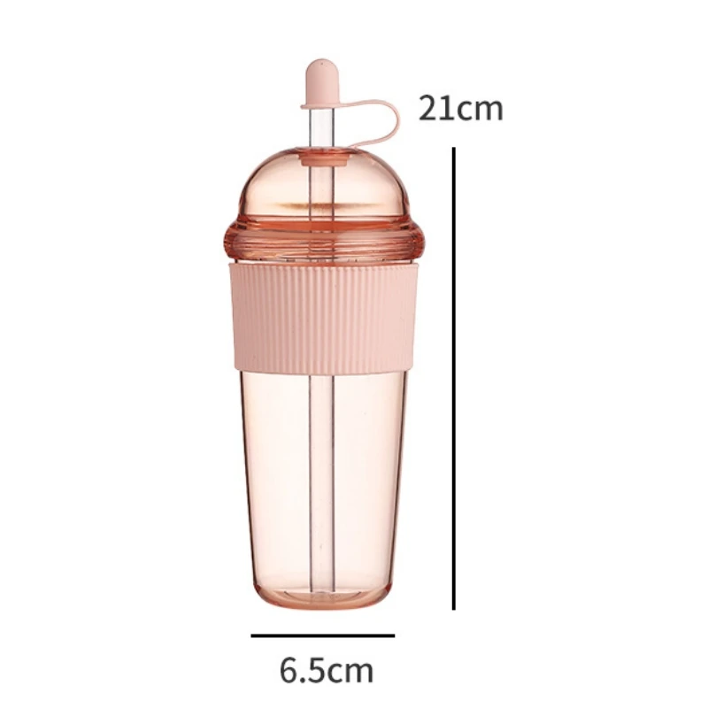630MLストローカップ 蓋とストロー付き ポータブル 大容 - Training Cup Straw のレビューと価格